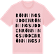 Pink Cotton t-shirt med Rönningsudden ordlek t-shirt