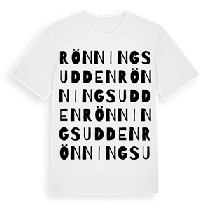 Rönningsudden ordlek t-shirt – ekologisk bomull t-shirt från Pinshirt