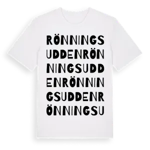 Rönningsudden ordlek t-shirt – ekologisk bomull t-shirt från Pinshirt