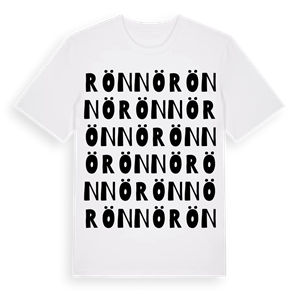 Rönnö ordlek t-shirt – ekologisk bomull t-shirt från Pinshirt