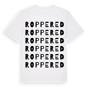 Roppered ordlek t-shirt – ekologisk bomull t-shirt från Pinshirt