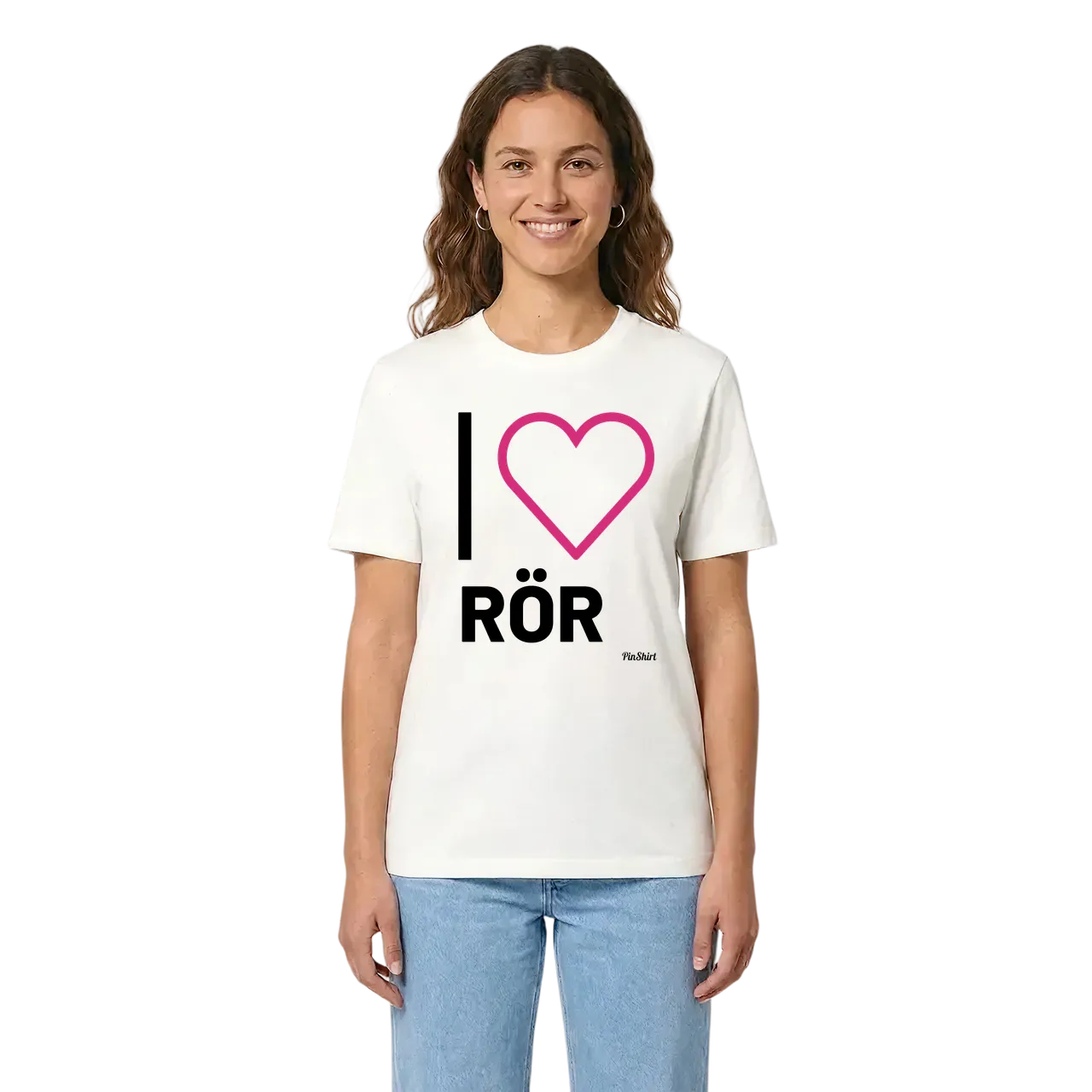 Jag älskar Rör t-shirt stort tryck i miljö