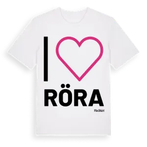 Jag älskar Röra t-shirt stort tryck – ekologisk bomull t-shirt från Pinshirt