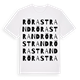 Röra Strand ordlek t-shirt