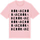 Pink Cotton t-shirt med Rörane ordlek t-shirt