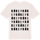 Vintage White t-shirt med Rörby ordlek t-shirt
