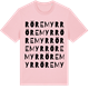 Pink Cotton t-shirt med Röremyr ordlek t-shirt