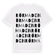 White t-shirt med Rörmaden ordlek t-shirt