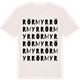 Vintage White t-shirt med Rörmyr ordlek t-shirt