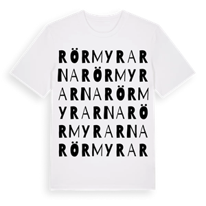 Rörmyrarna ordlek t-shirt – ekologisk bomull t-shirt från Pinshirt