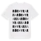 White t-shirt med Rörmyrarna ordlek t-shirt