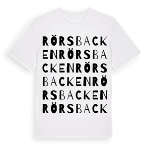 Rörsbacken ordlek t-shirt – ekologisk bomull t-shirt från Pinshirt
