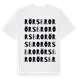 White t-shirt med Rörsbro ordlek t-shirt