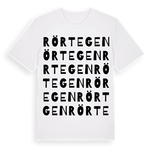 Rörtegen ordlek t-shirt – ekologisk bomull t-shirt från Pinshirt