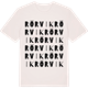 Vintage White t-shirt med Rörvik ordlek t-shirt