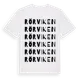 White t-shirt med Rörviken ordlek t-shirt