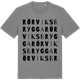 Mid Heather Gray t-shirt med Rörviks brygga ordlek t-shirt