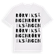 White t-shirt med Rörviksängen ordlek t-shirt