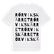 White t-shirt med Rörvikskärret ordlek t-shirt