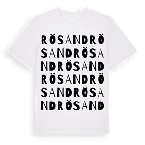 Rösand ordlek t-shirt – ekologisk bomull t-shirt från Pinshirt