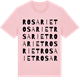 Pink Cotton t-shirt med Rosariet ordlek t-shirt