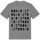 Mid Heather Gray t-shirt med Rosariet ordlek t-shirt