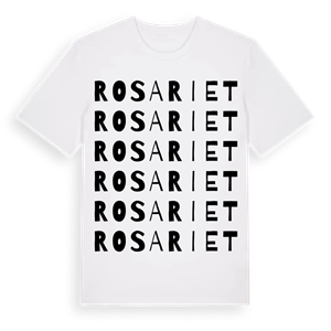 Rosariet ordlek t-shirt – ekologisk bomull t-shirt från Pinshirt