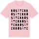 Pink Cotton t-shirt med Rösäter ordlek t-shirt