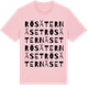 Pink Cotton t-shirt med Rösäternäset ordlek t-shirt