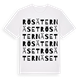 White t-shirt med Rösäternäset ordlek t-shirt