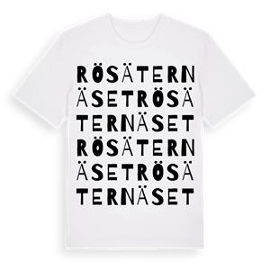 Rösäternäset ordlek t-shirt – ekologisk bomull t-shirt från Pinshirt