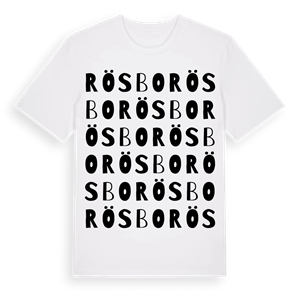 Rösbo ordlek t-shirt – ekologisk bomull t-shirt från Pinshirt