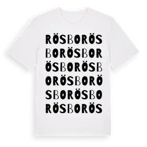 Rösbo ordlek t-shirt – ekologisk bomull t-shirt från Pinshirt