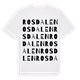 Rosdalen ordlek t-shirt