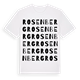 White t-shirt med Rosenberg ordlek t-shirt
