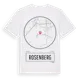 White t-shirt med Rosenberg t-shirt