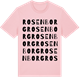 Pink Cotton t-shirt med Rosenborg ordlek t-shirt