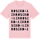 Pink Cotton t-shirt med Rosendalen ordlek t-shirt