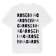 White t-shirt med Rosenhaga ordlek t-shirt
