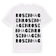 White t-shirt med Rosenhagen ordlek t-shirt