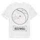 White t-shirt med Rosenhäll t-shirt