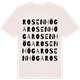 Vintage White t-shirt med Rosenhöga ordlek t-shirt