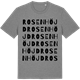 Mid Heather Gray t-shirt med Rosenhöjd ordlek t-shirt
