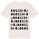 Vintage White t-shirt med Rosenhöjd ordlek t-shirt