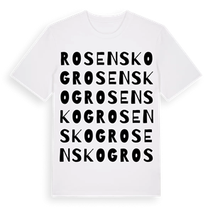 Rosenskog ordlek t-shirt – ekologisk bomull t-shirt från Pinshirt