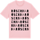 Pink Cotton t-shirt med Röserna ordlek t-shirt
