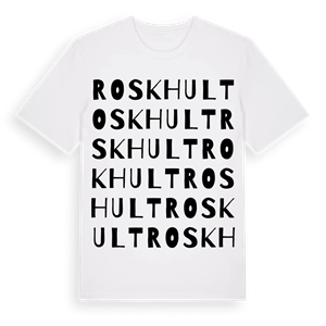 Roskhult ordlek t-shirt – ekologisk bomull t-shirt från Pinshirt