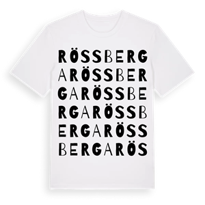 Rössberga ordlek t-shirt – ekologisk bomull t-shirt från Pinshirt