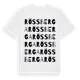 White t-shirt med Rössberga ordlek t-shirt
