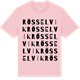 Pink Cotton t-shirt med Rösselvik ordlek t-shirt